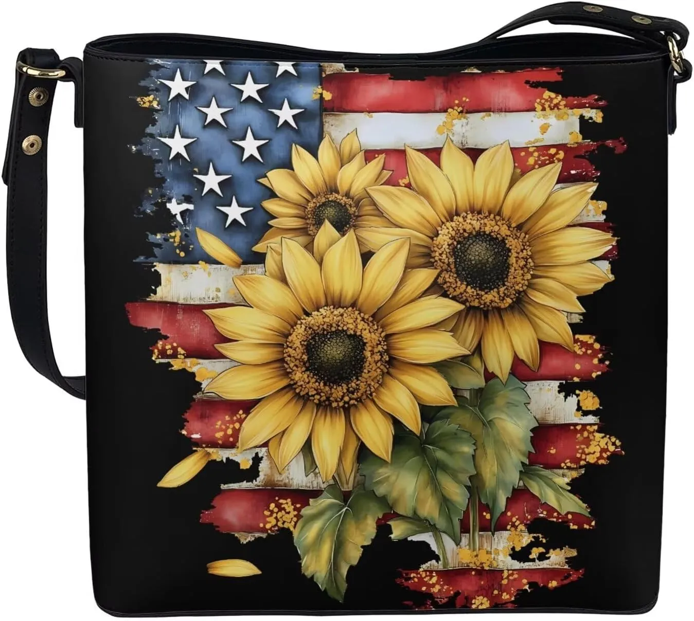 HUGS IDEA Handbags for Women's Leather Hobo Bags Shoulder Bucket Crossbody Purse