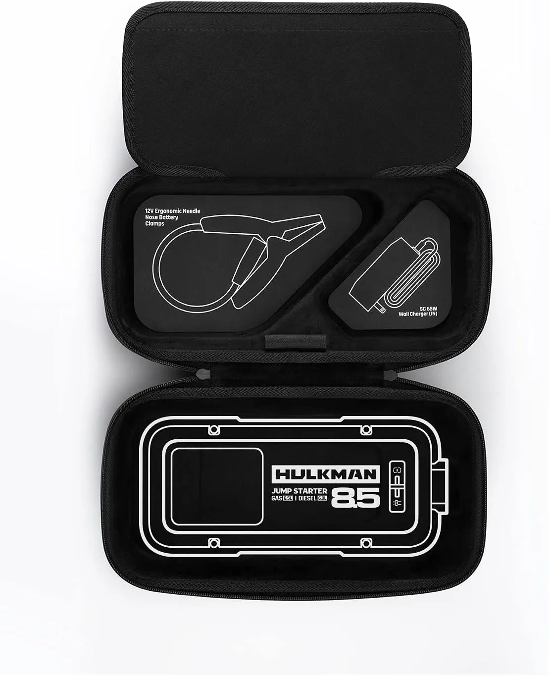 Hulkman Oeream Alpha Bag, EVA Protective Case for Alpha 85, Alpha 85S Jump Starter, black