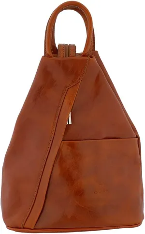 Italian Genuine Leather Top Handle Backpack Purse Shoulder Bag Handbag Rucksack For Women