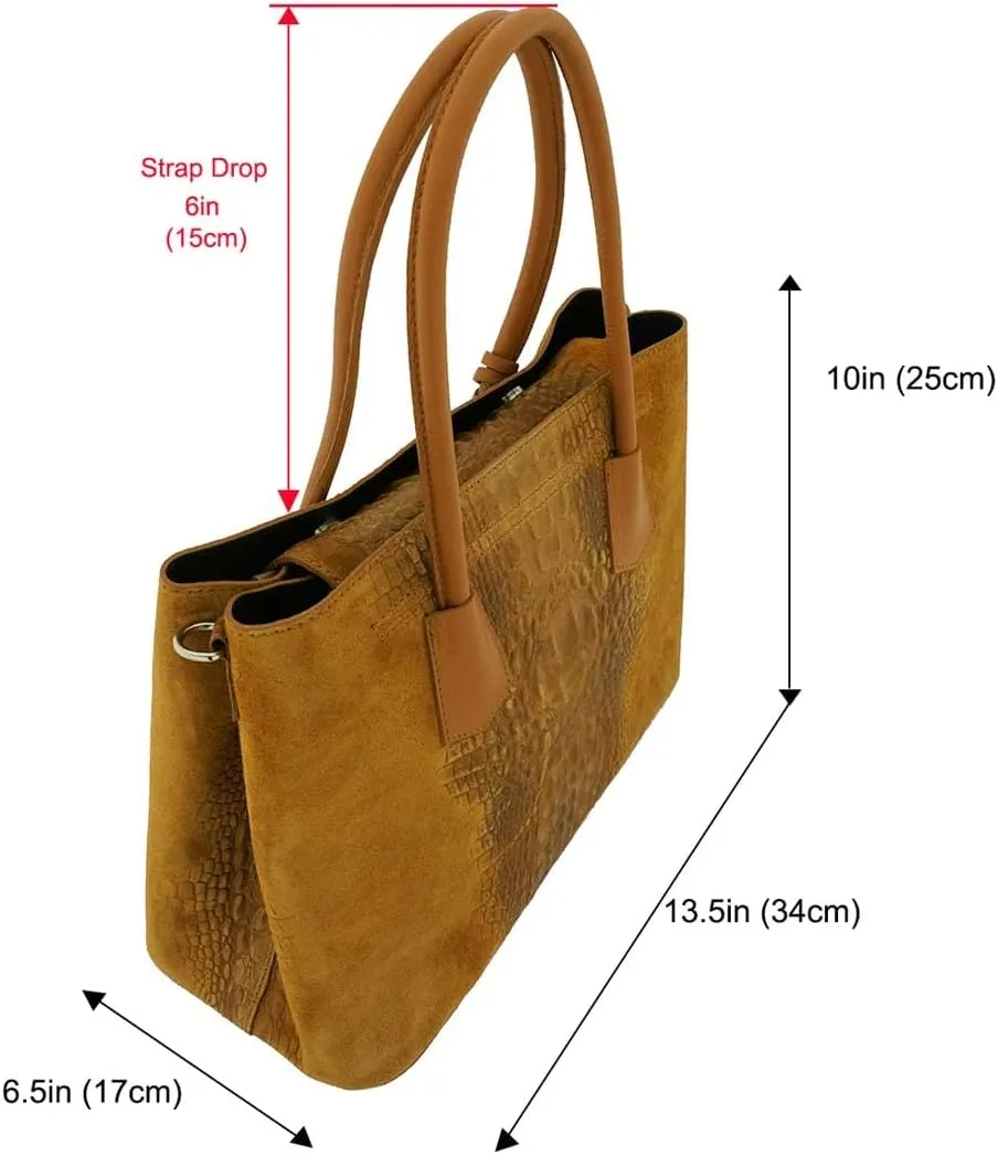 Italian Genuine Leather Top Handle Backpack Purse Shoulder Bag Handbag Rucksack For Women