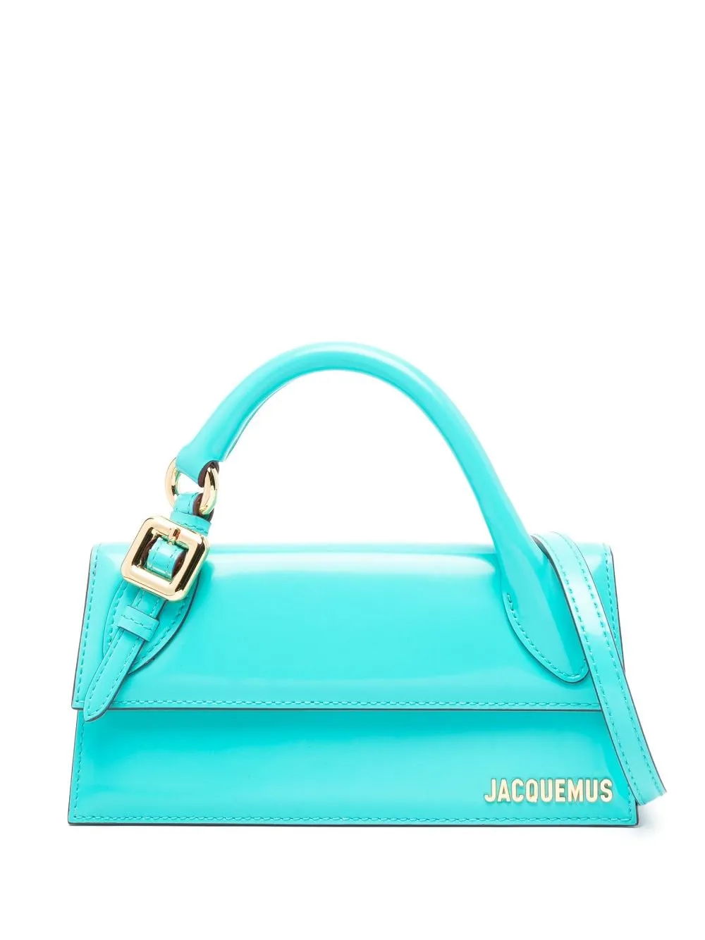 JACQUEMUS Mini Leather Handbag with Foldover Top
