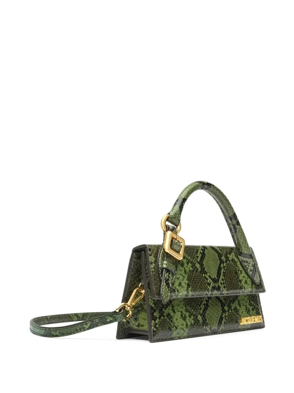 JACQUEMUS Mini Leather Handbag with Foldover Top