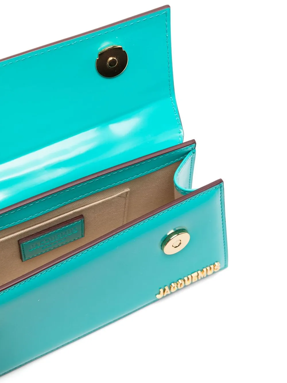 JACQUEMUS Mini Leather Handbag with Foldover Top