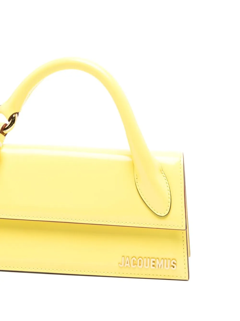 JACQUEMUS Mini Leather Handbag with Foldover Top