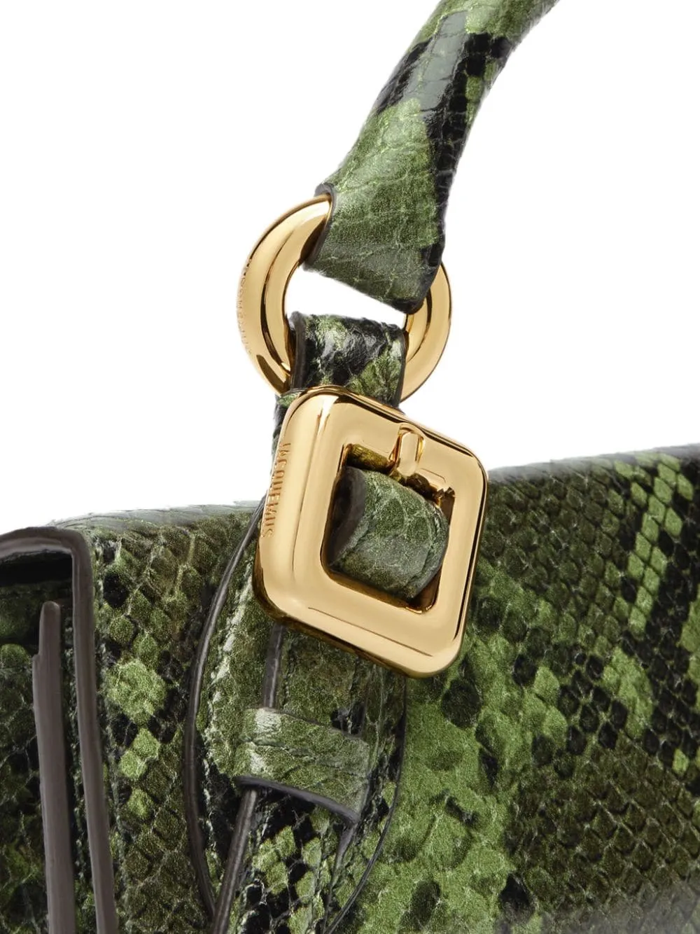 JACQUEMUS Mini Leather Handbag with Foldover Top