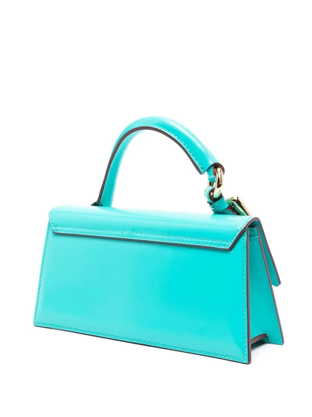 JACQUEMUS Mini Leather Handbag with Foldover Top