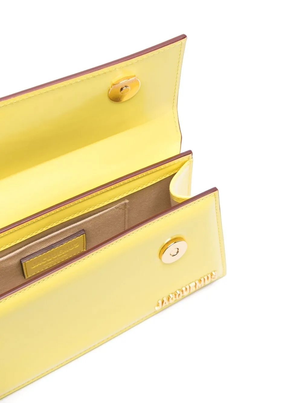 JACQUEMUS Mini Leather Handbag with Foldover Top
