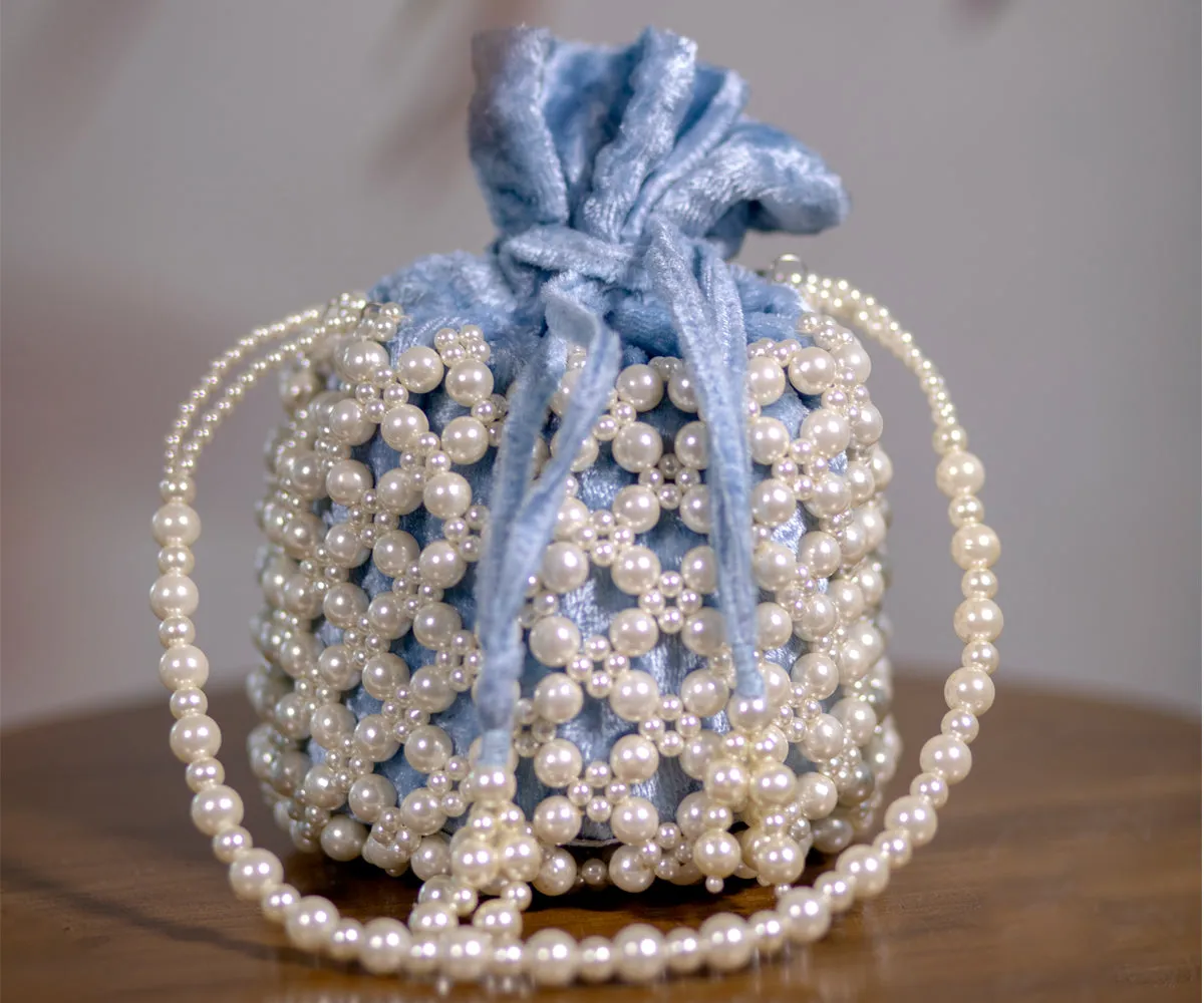 Jaimini Bucket Bag – Pastel Blue