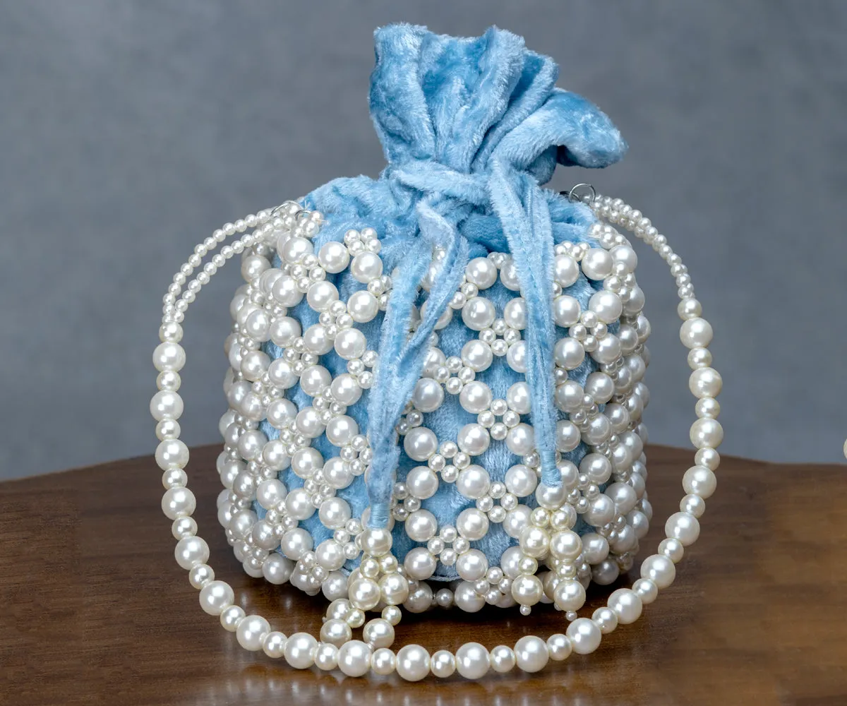 Jaimini Bucket Bag – Pastel Blue