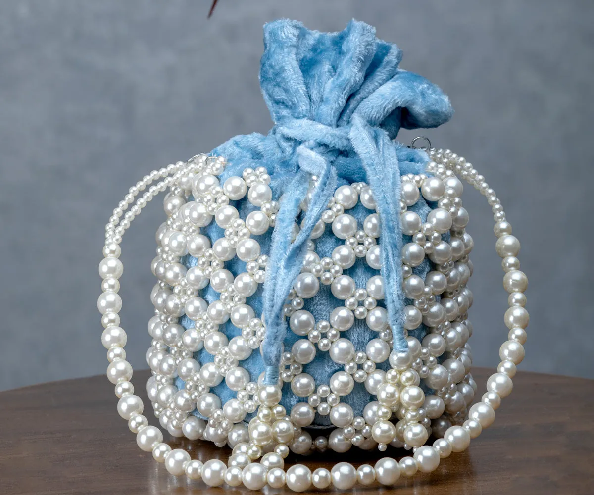 Jaimini Bucket Bag – Pastel Blue