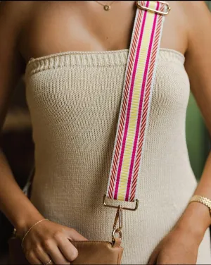 Jazzy Guitar Strap Candy Pink