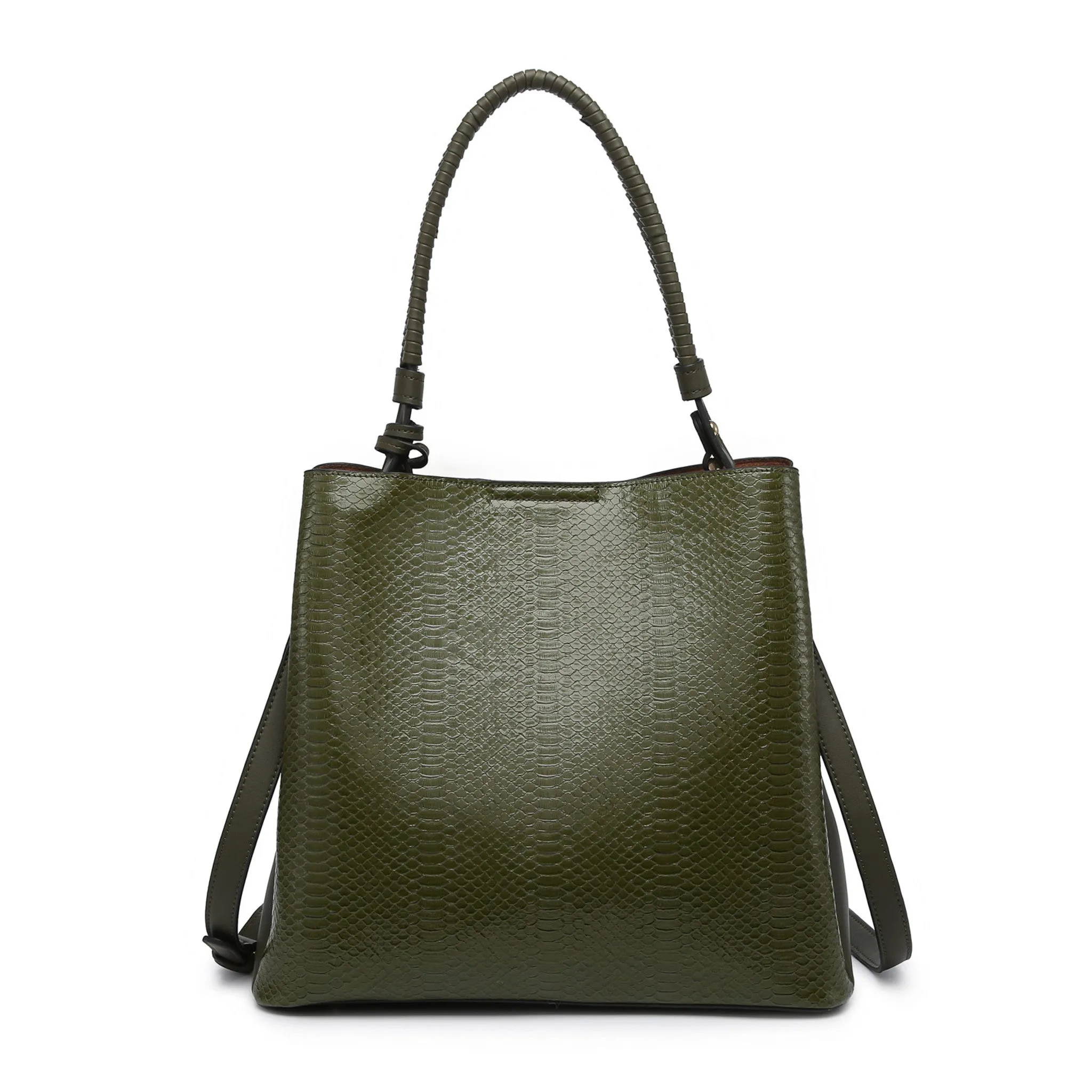 Jen & Co® Olivia Snake Print Contrast Hobo Bag