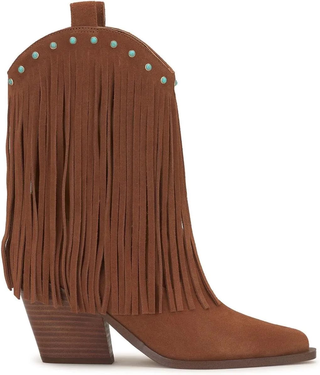 Jessica Simpson Womens Paredisa Rhinestone Pointed Toe Cowboy, Western Boots