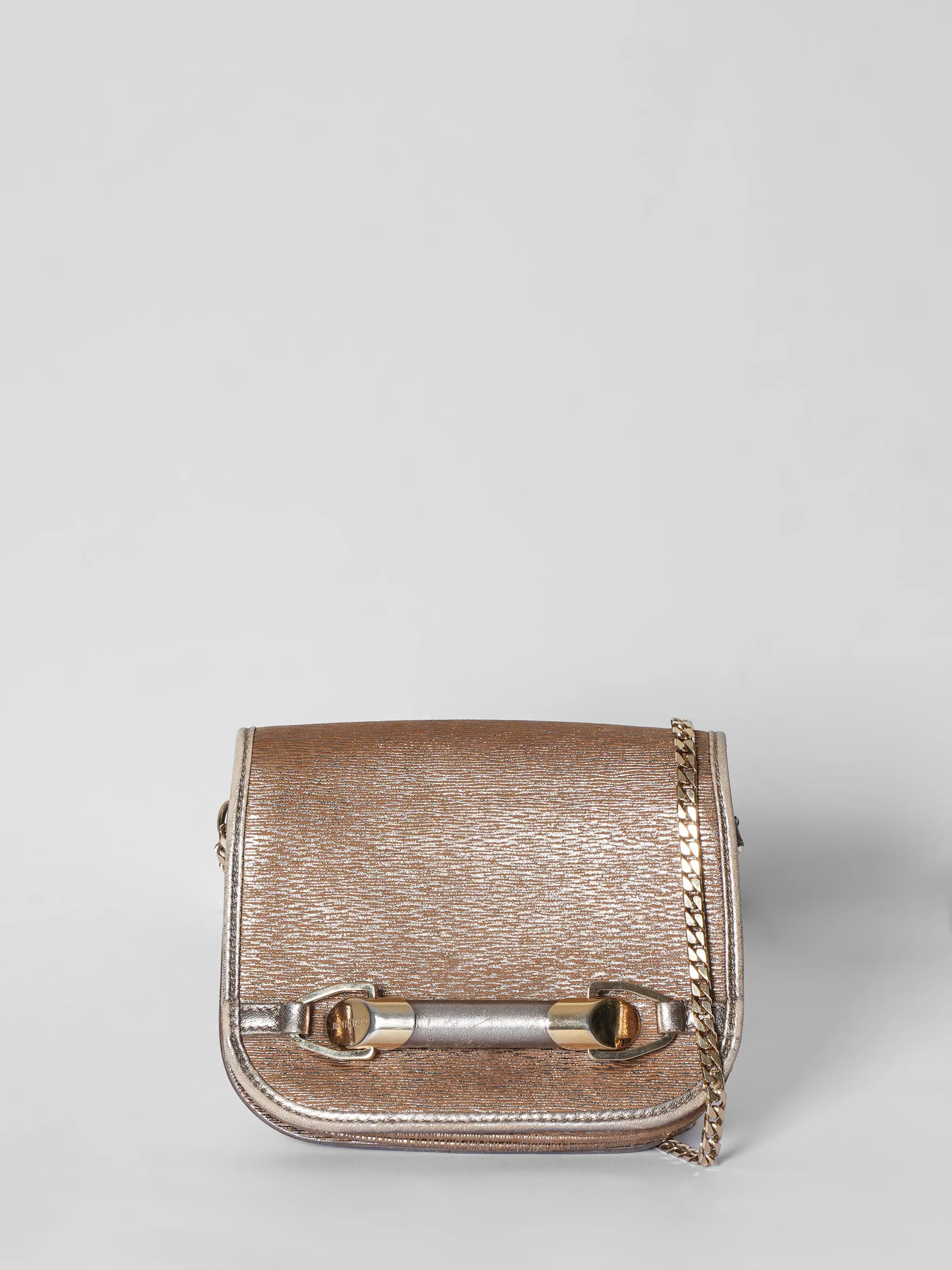 Jimmy Choo Metallic Crossbody Sling Bag