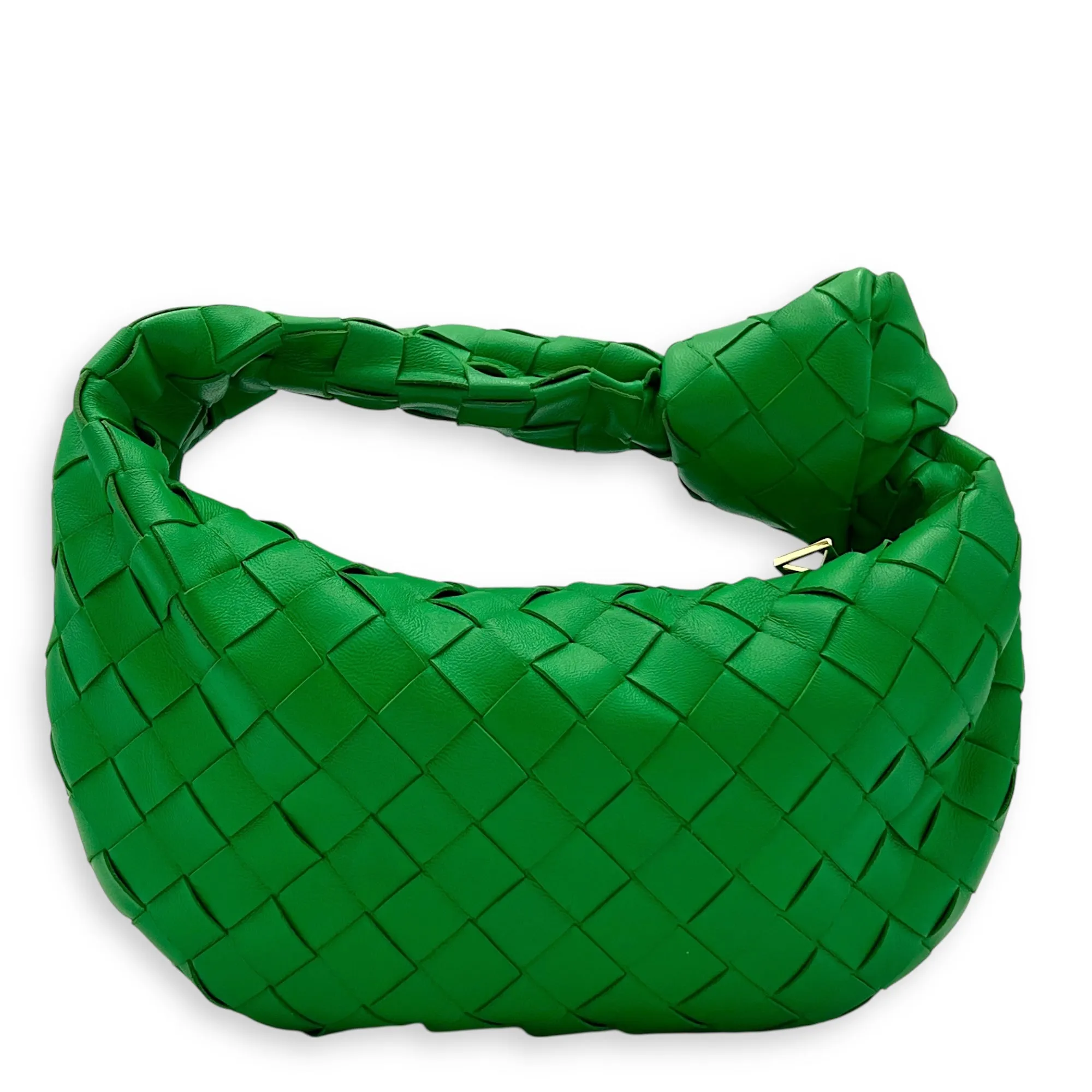 Jodie Mini Green Top Handle Bag in Lambskin, Gold hardware