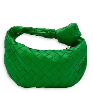 Jodie Mini Green Top Handle Bag in Lambskin, Gold hardware