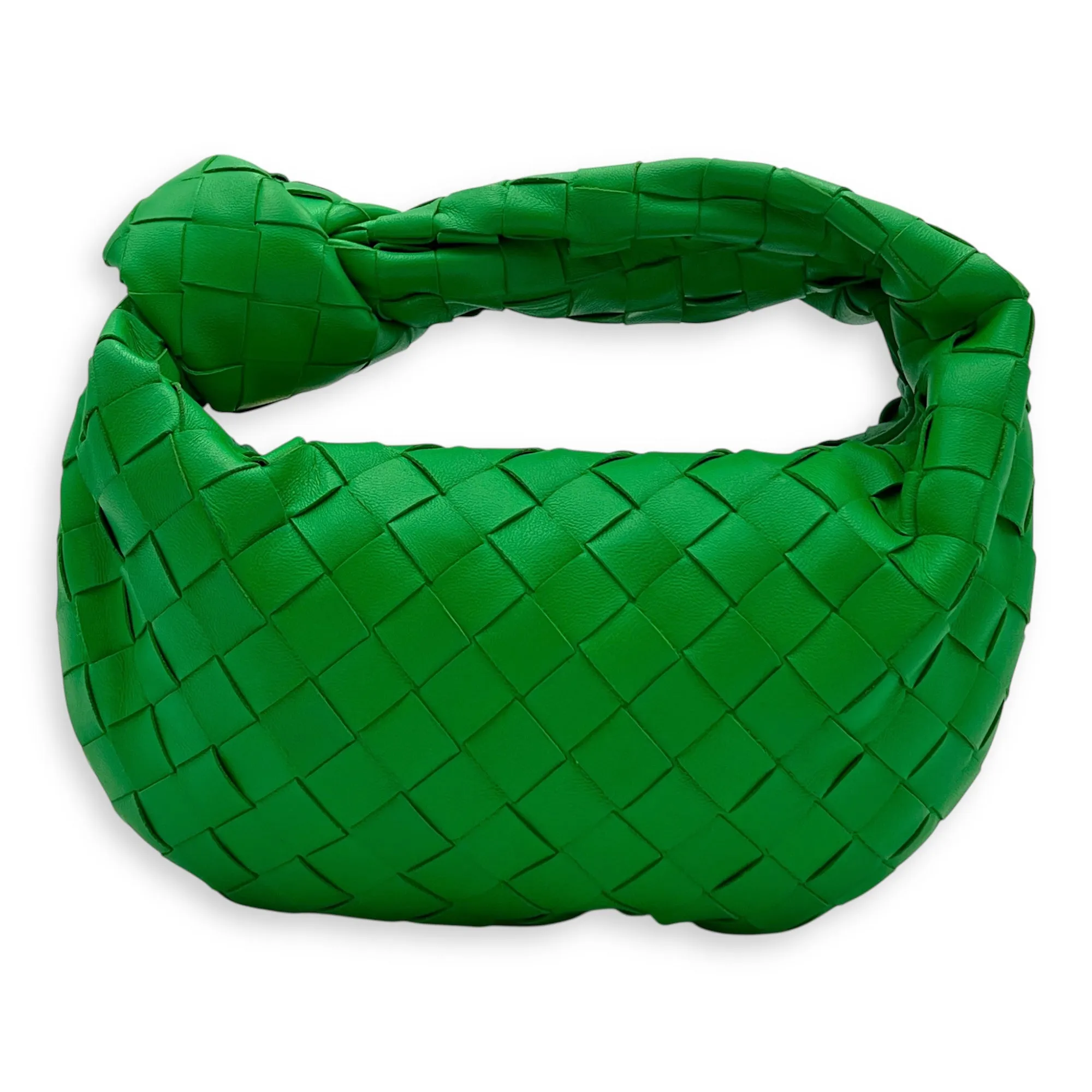 Jodie Mini Green Top Handle Bag in Lambskin, Gold hardware