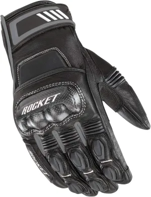 Joe Rocket 1964-1005 Men's Highside Motorcycle Glove (Black/Grey, X-Large)
