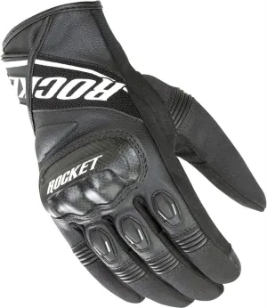 Joe Rocket Men's V-Sport Motorcycle Glove (Black/White, Medium) (1966-1003)