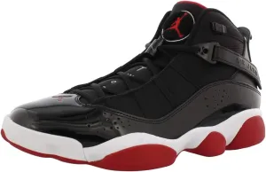 Jordan 6 Rings Men's Shoes (322992-062, Black/White/Varsity Red)