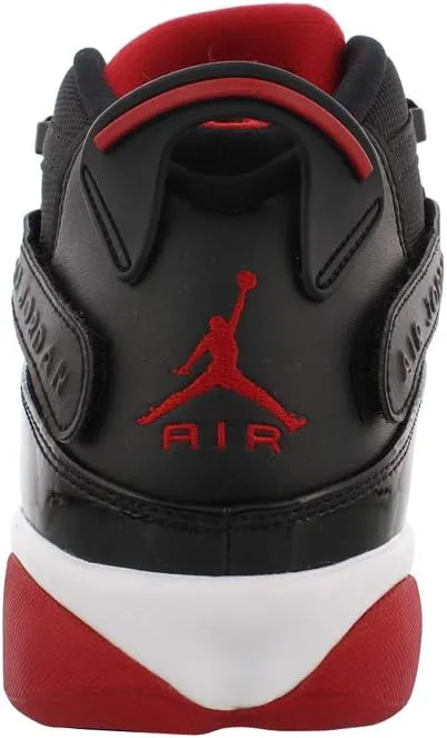 Jordan 6 Rings Men's Shoes (322992-062, Black/White/Varsity Red)