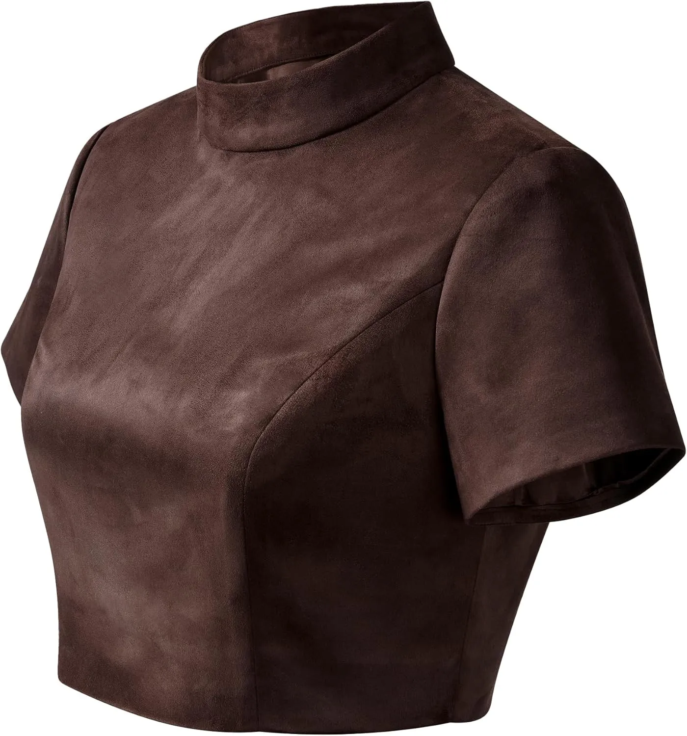 JW PEI Women's Grace Faux Suede Crop Top and Mini Skirt Set