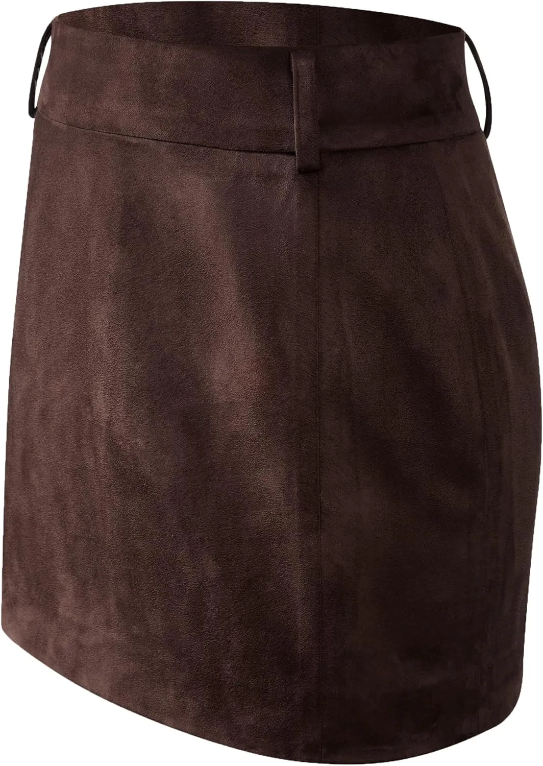 JW PEI Women's Grace Faux Suede Crop Top and Mini Skirt Set