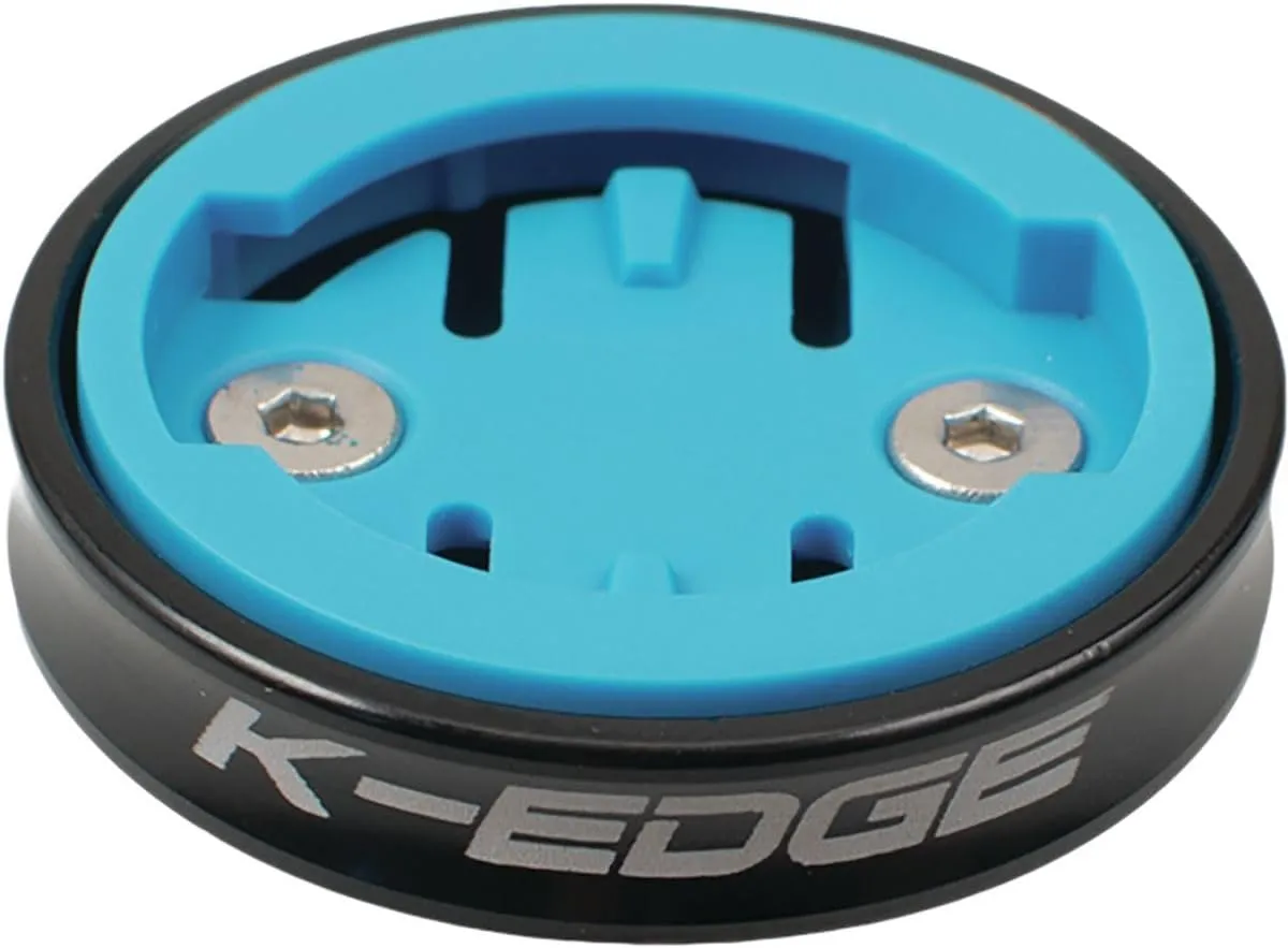 K-Edge | Gravity Top Cap Bicycle Computer Mount | Wahoo | Black