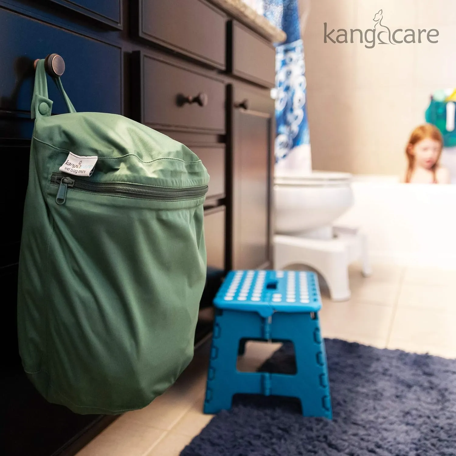 Kanga Care Wet Bag Mini Seam Sealed Waterproof 3D Dimensional for Baby Cloth Diapers, Travel, Beach, Pool, Gym, Swim | Willow