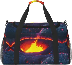 Kilauea Volcano print Weekender Overnight Carry On Bag Gym Luggage Bag Duffel Bag for Travel Women