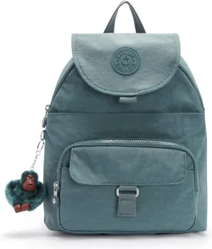 Kipling Women's Queenie Backpack, Adjustable Backpack Straps, Monkey Keychain, Key Clasp, Top Carry Handle