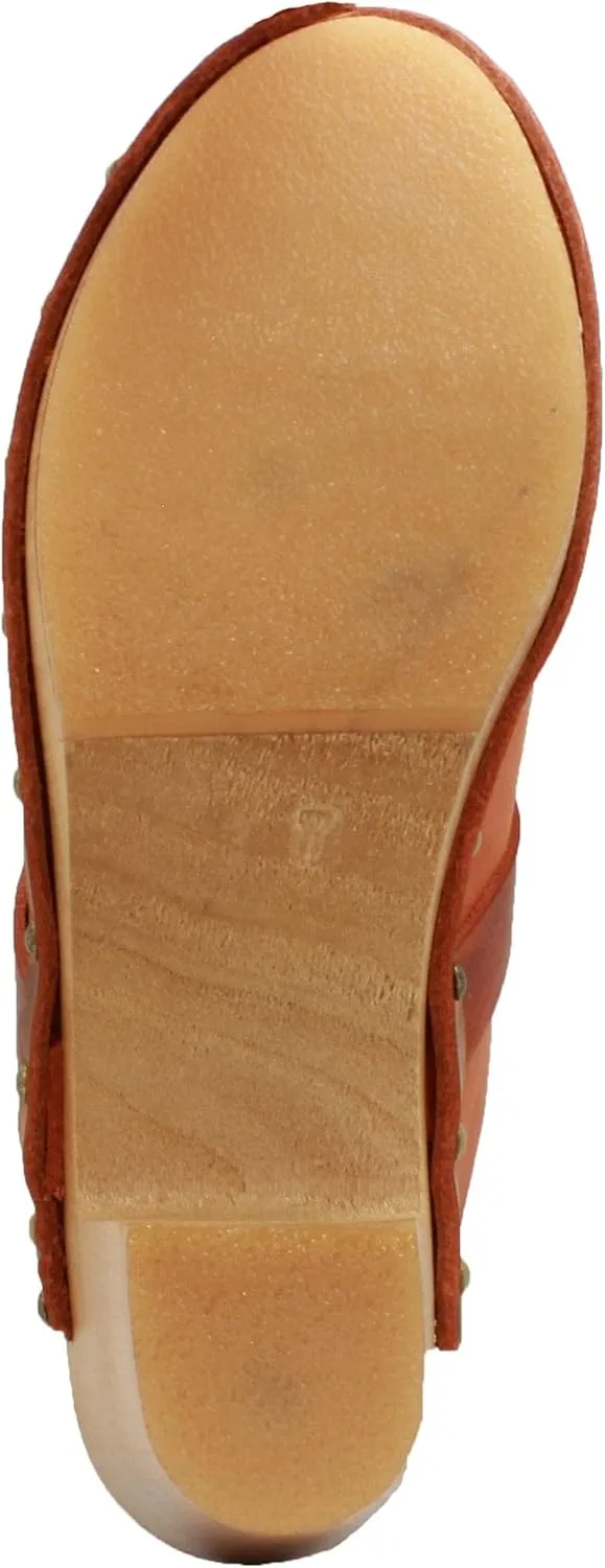 KLÄGN Swedish Wooden Mid-Heel Clogs
