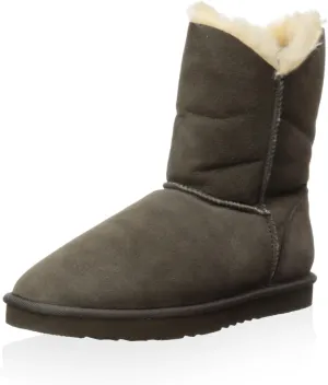 Koolaburra Women's Double Halo Short,Cappuccino Sheepskin,US 11 M