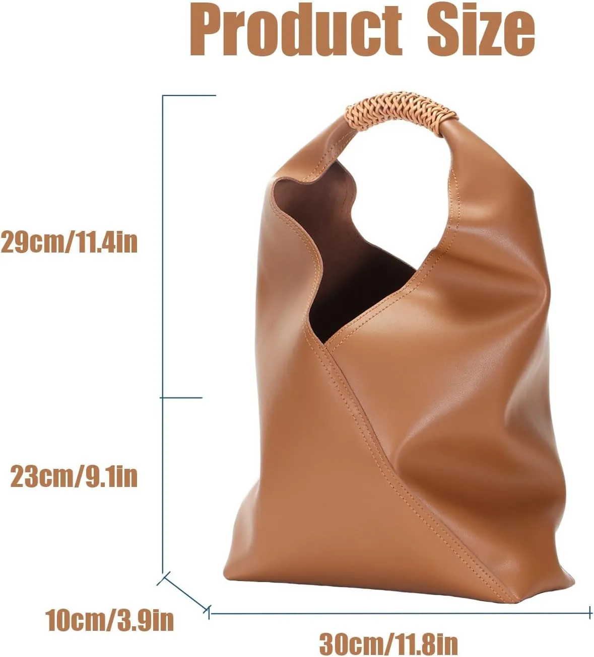 Ladies Fashion Shoulder Handbag,Minimalists Hobo Bags,Leather Bucket Bags,Classic Top Handle Handbag