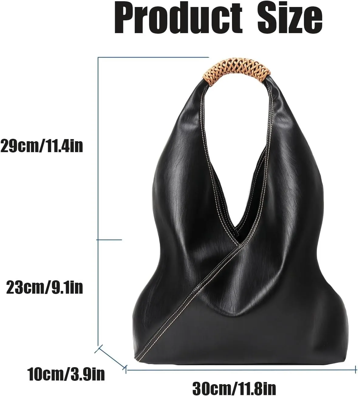Ladies Fashion Shoulder Handbag,Minimalists Hobo Bags,Leather Bucket Bags,Classic Top Handle Handbag
