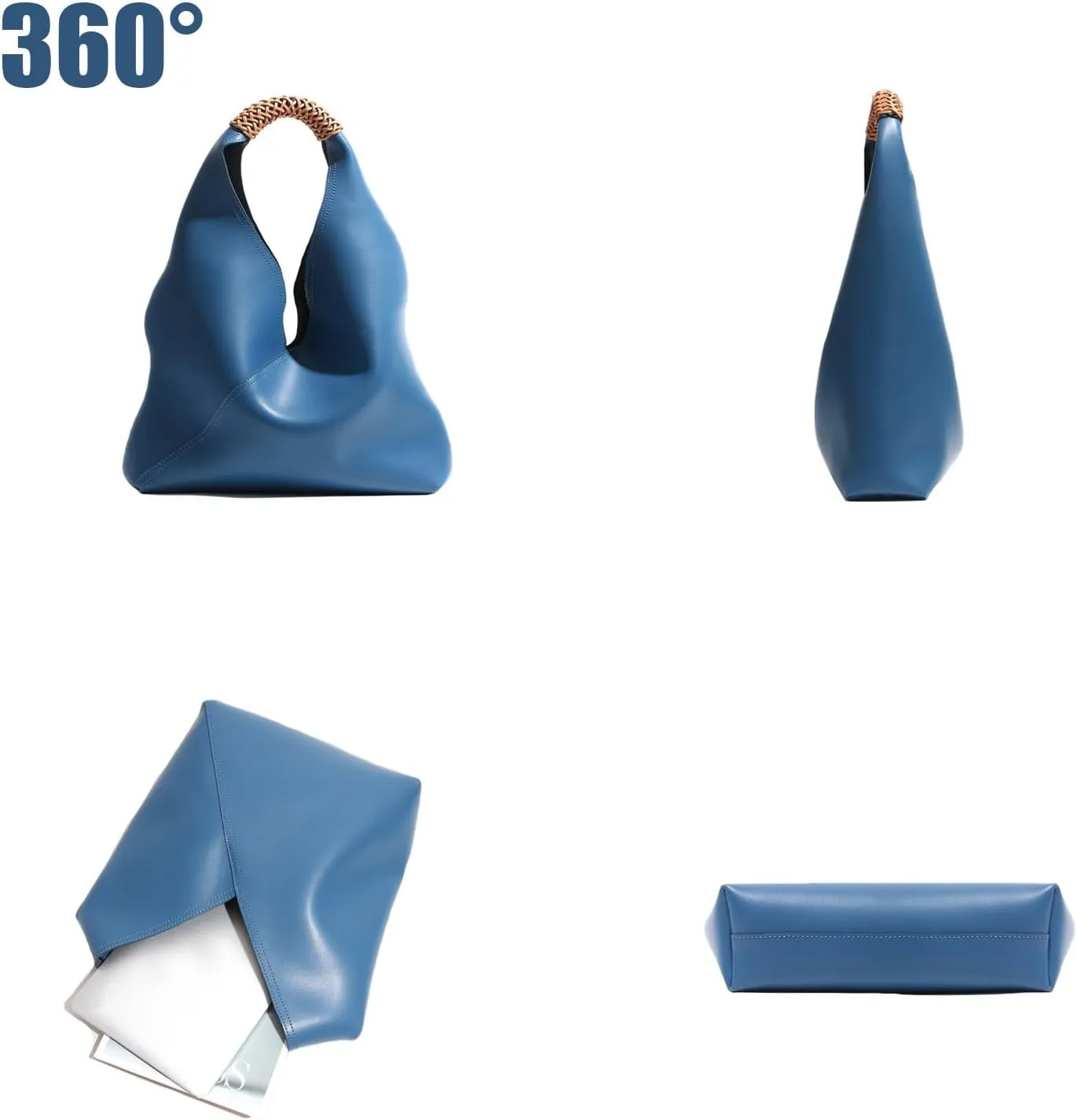 Ladies Fashion Shoulder Handbag,Minimalists Hobo Bags,Leather Bucket Bags,Classic Top Handle Handbag