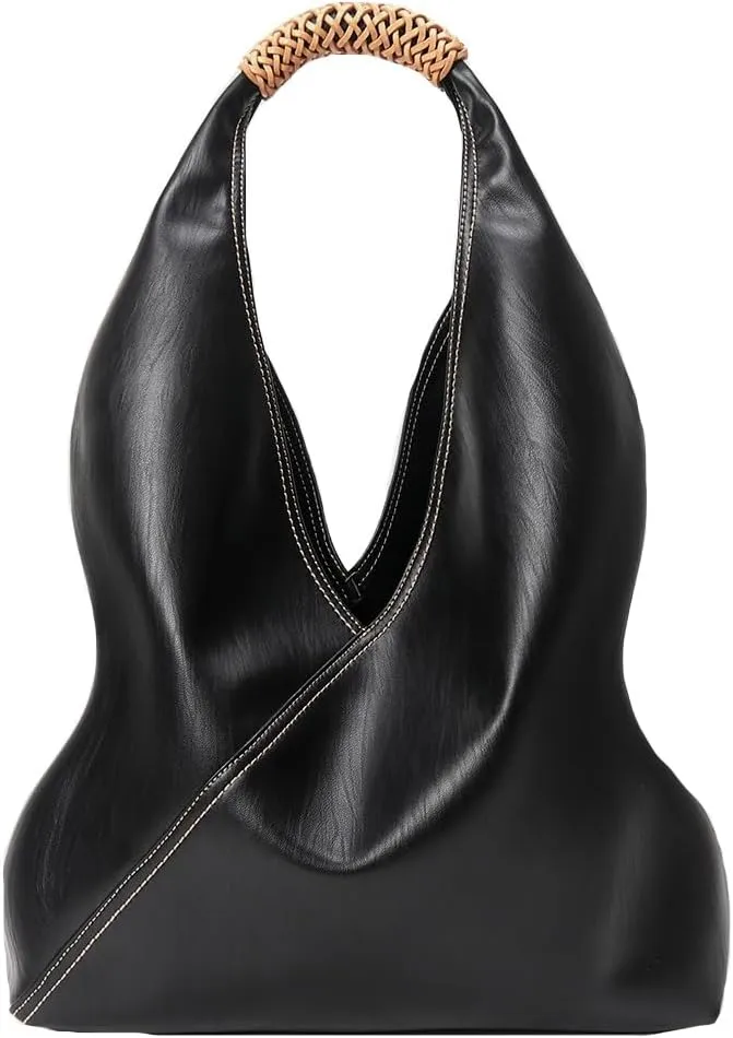 Ladies Fashion Shoulder Handbag,Minimalists Hobo Bags,Leather Bucket Bags,Classic Top Handle Handbag