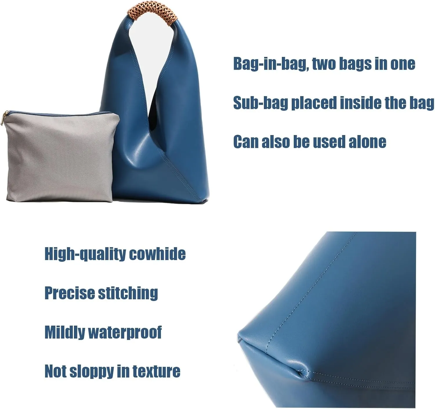 Ladies Fashion Shoulder Handbag,Minimalists Hobo Bags,Leather Bucket Bags,Classic Top Handle Handbag