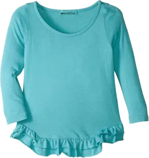 LAmade Baby Girls' Updated Nola Top, Blue Lagoon, 3-6 Months