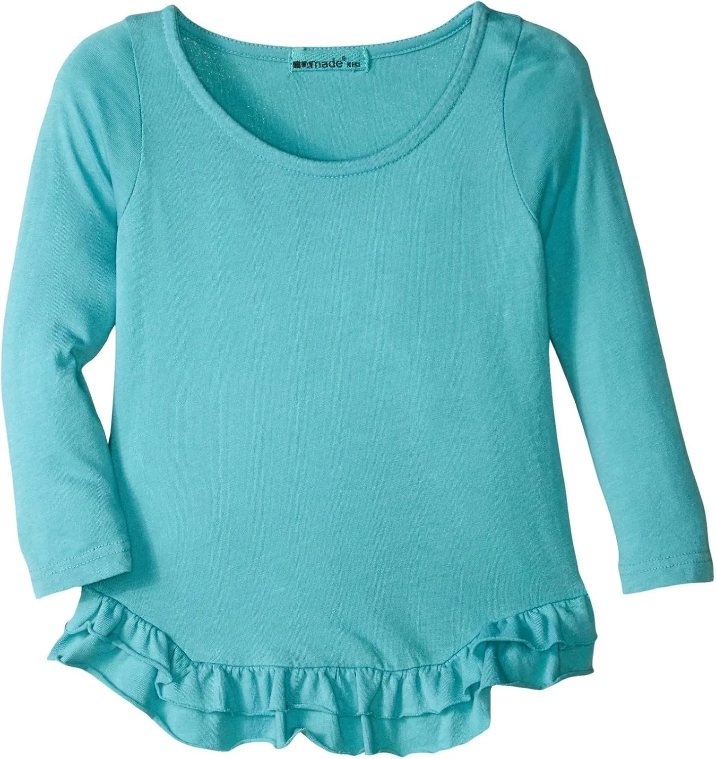 LAmade Baby Girls' Updated Nola Top, Blue Lagoon, 3-6 Months