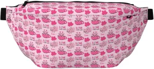 Large Fanny Packs for Women Men Cross Body - Cute Pig With Tea Cup Balloon Travel Crossbody Bags for Women Trendy, Waist Bag for WomenBelt Bag for Women Men Crossbody With Adjustable Strap