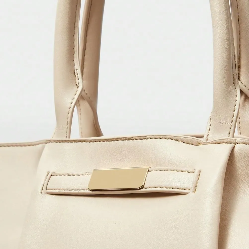 Large Tote Bag Women PU Leather Pleated Shoulder Bags Top Handle Bag Satchel Work Travel Purses and Handbags 2025