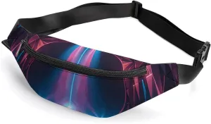 Laser Light Belt Bag with Adjustable Strap, Lightweight Travel Crossbody Bags, Hands-Free Mini Fanny Packs in Running Gym