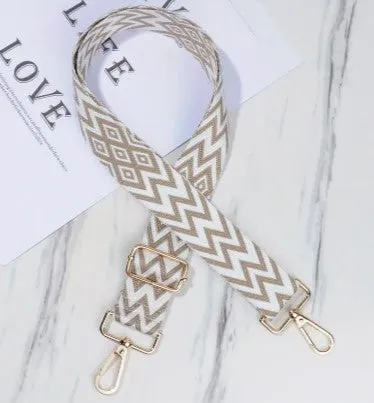 Lattice Print Purse Strap