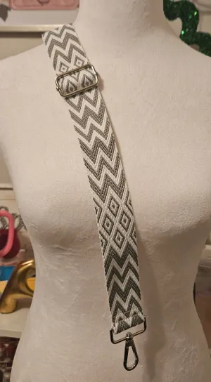 Lattice Print Purse Strap