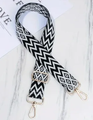 Lattice Print Purse Strap