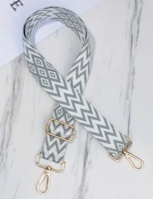 Lattice Print Purse Strap