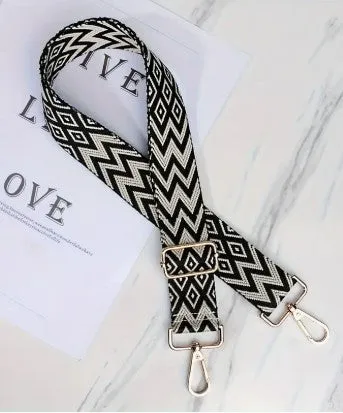 Lattice Print Purse Strap