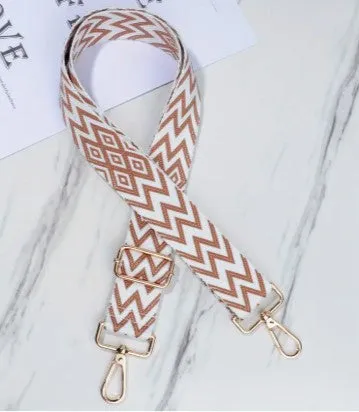 Lattice Print Purse Strap