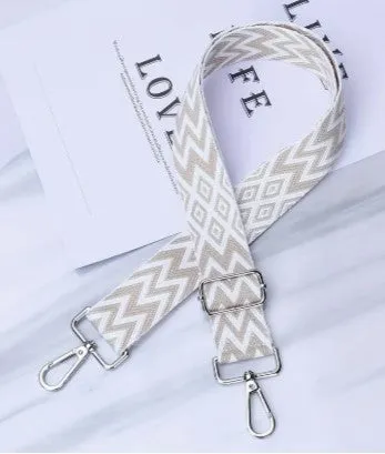 Lattice Print Purse Strap